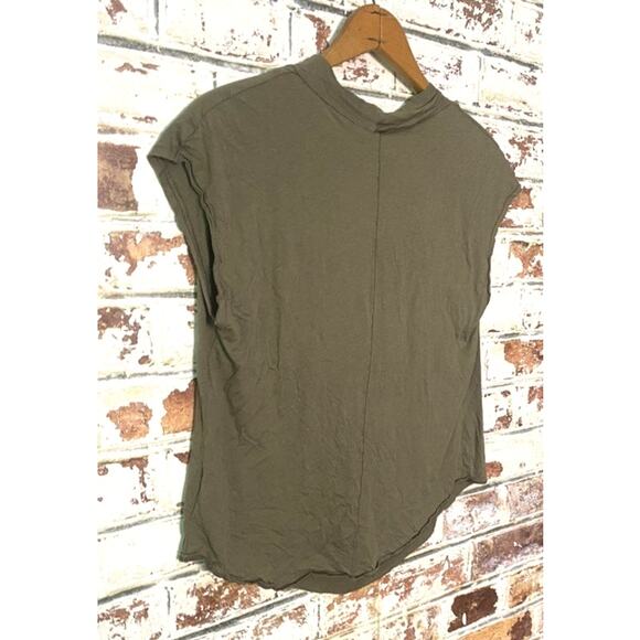 Free People We The Free Flowing Cowl Draped Neck Cotton & Modal Fantasy Blouse - Picture 9 of 9